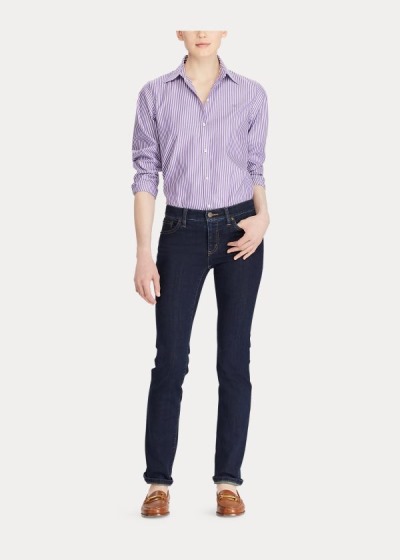 Women's Ralph Lauren Cotton Button-Down Shirts | 913572CXA